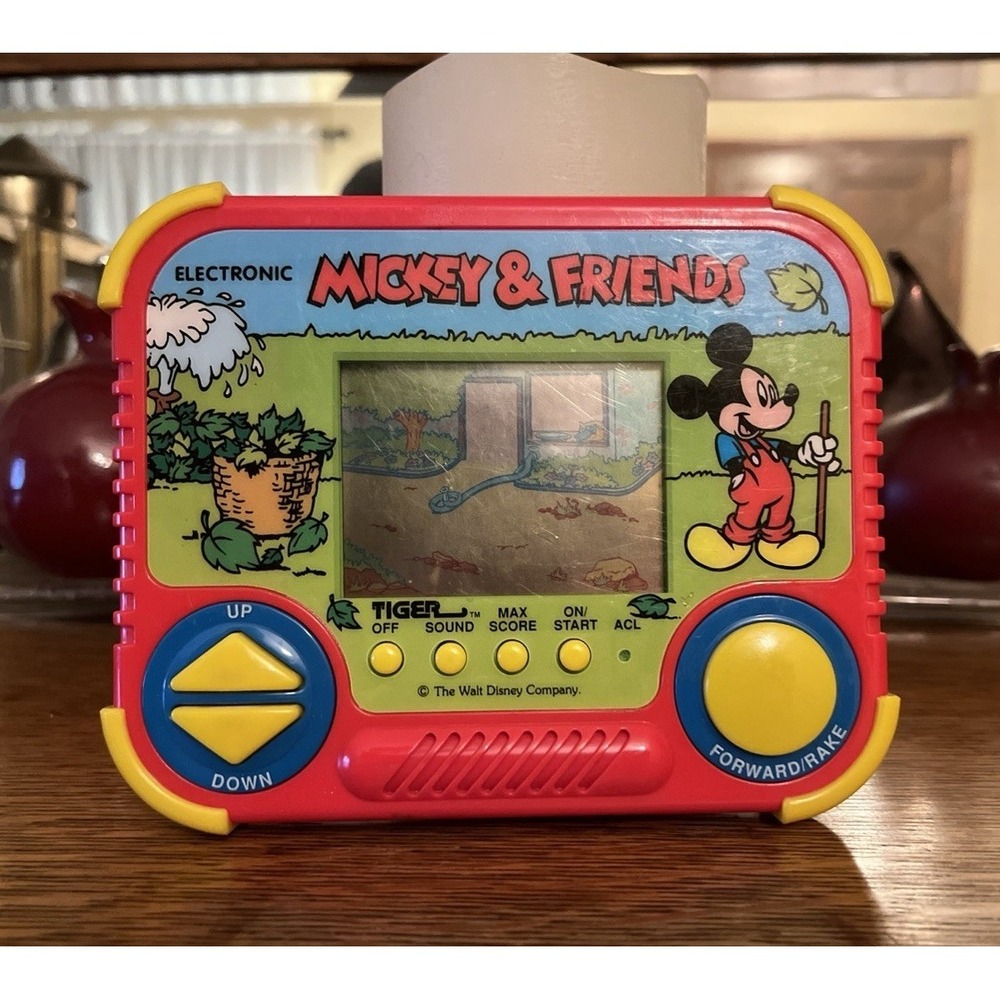 Tiger Electronic Handheld Game Mickey & Friends Tested Working Vintage 1990
